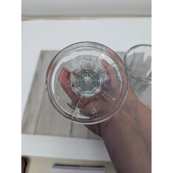 Set of 2 Glass Clear Fountainware Sundae Soda Footed Tumbler Unmarked - Picture 5 of 5